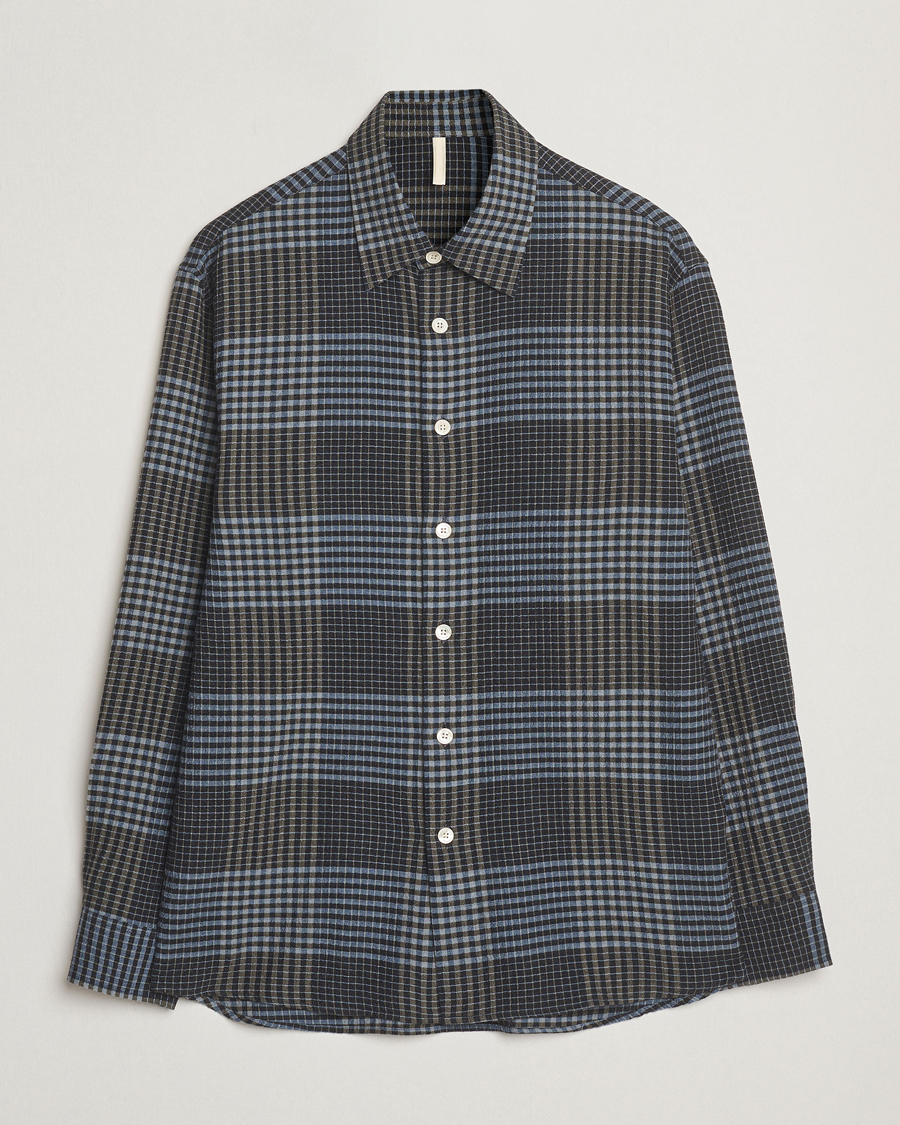 Heren | Overhemden | Sunflower | Studio Flannel Shirt Blue Check