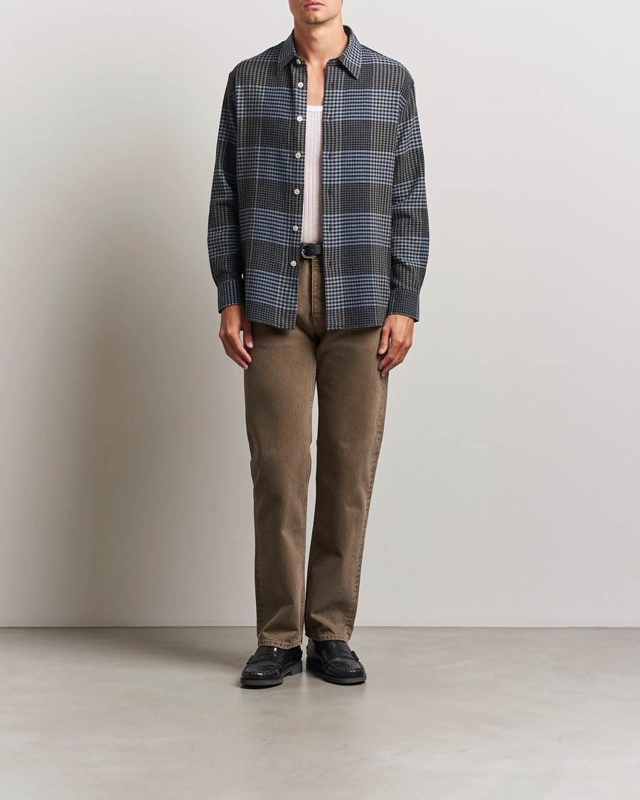 Heren | Overhemden | Sunflower | Studio Flannel Shirt Blue Check