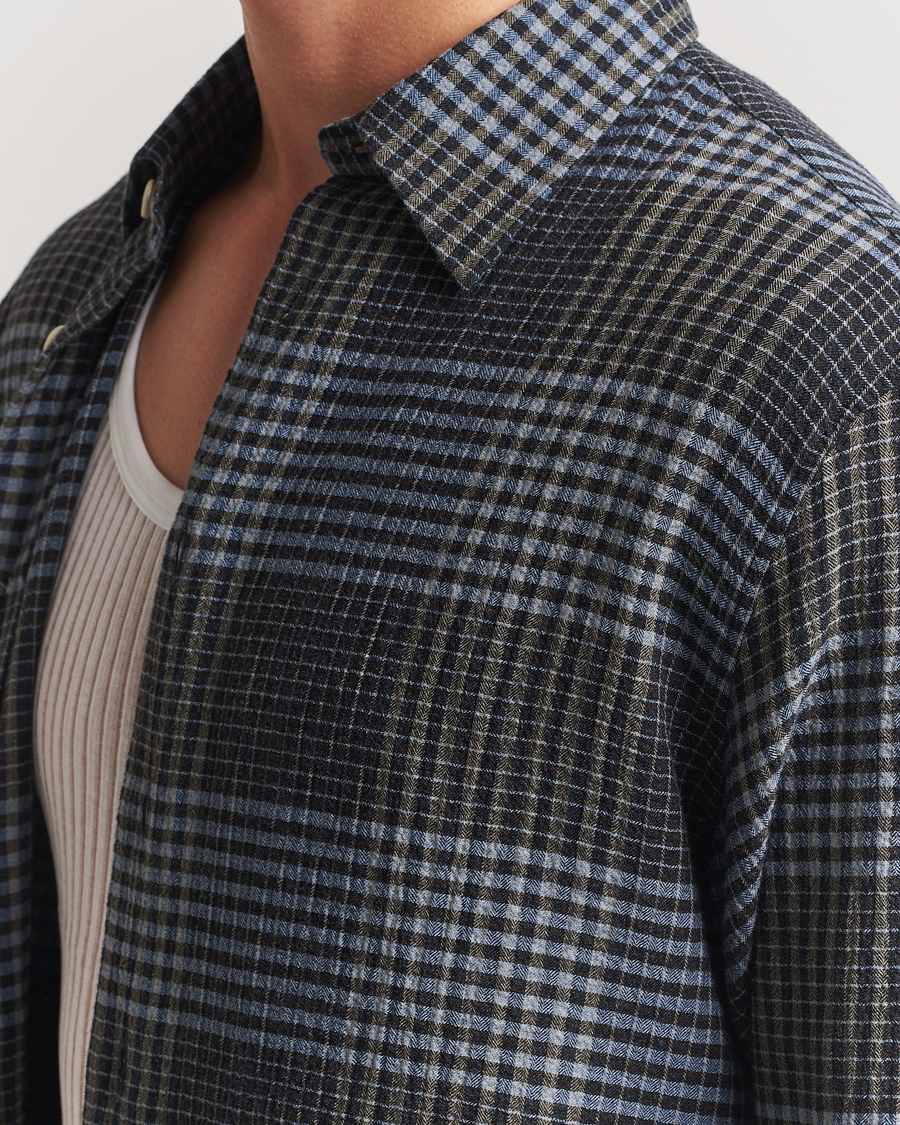 Heren | Overhemden | Sunflower | Studio Flannel Shirt Blue Check