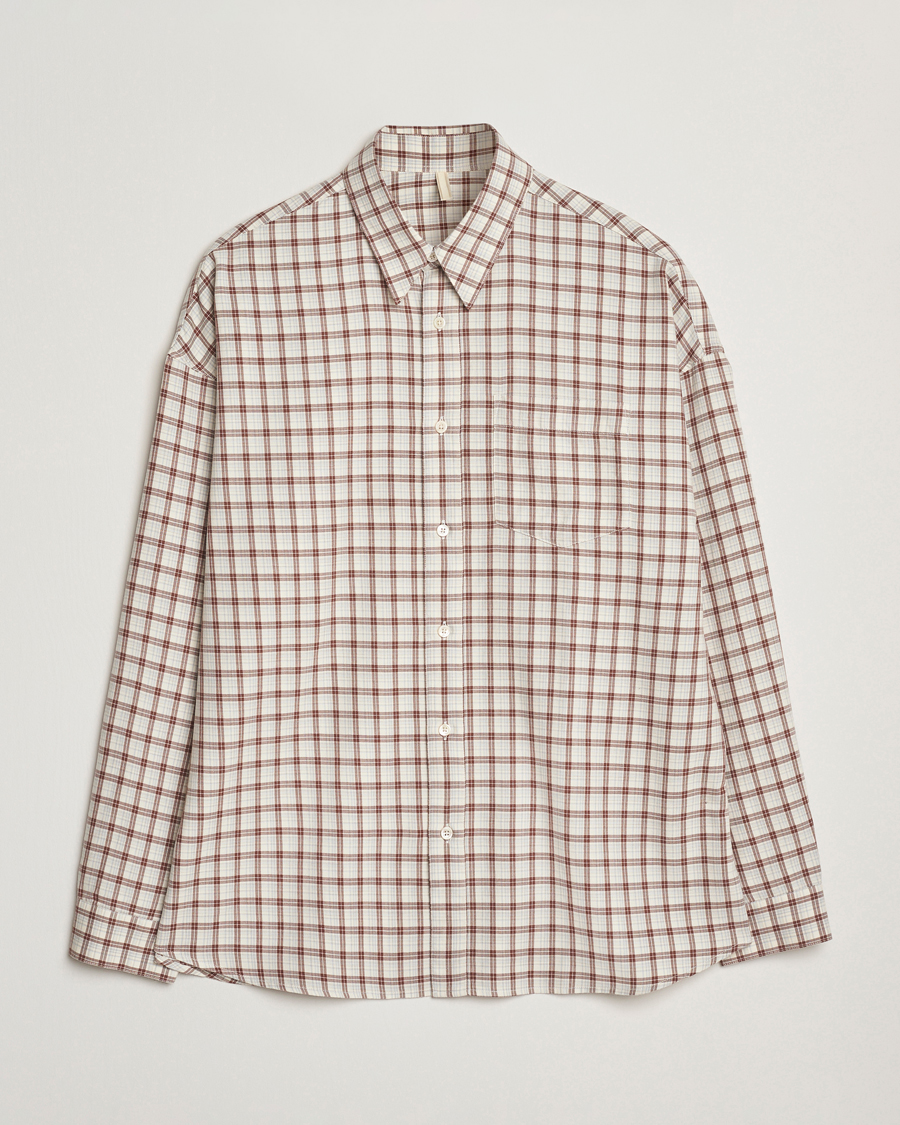 Heren | Overhemden | Sunflower | Stable Shirt Brown Check