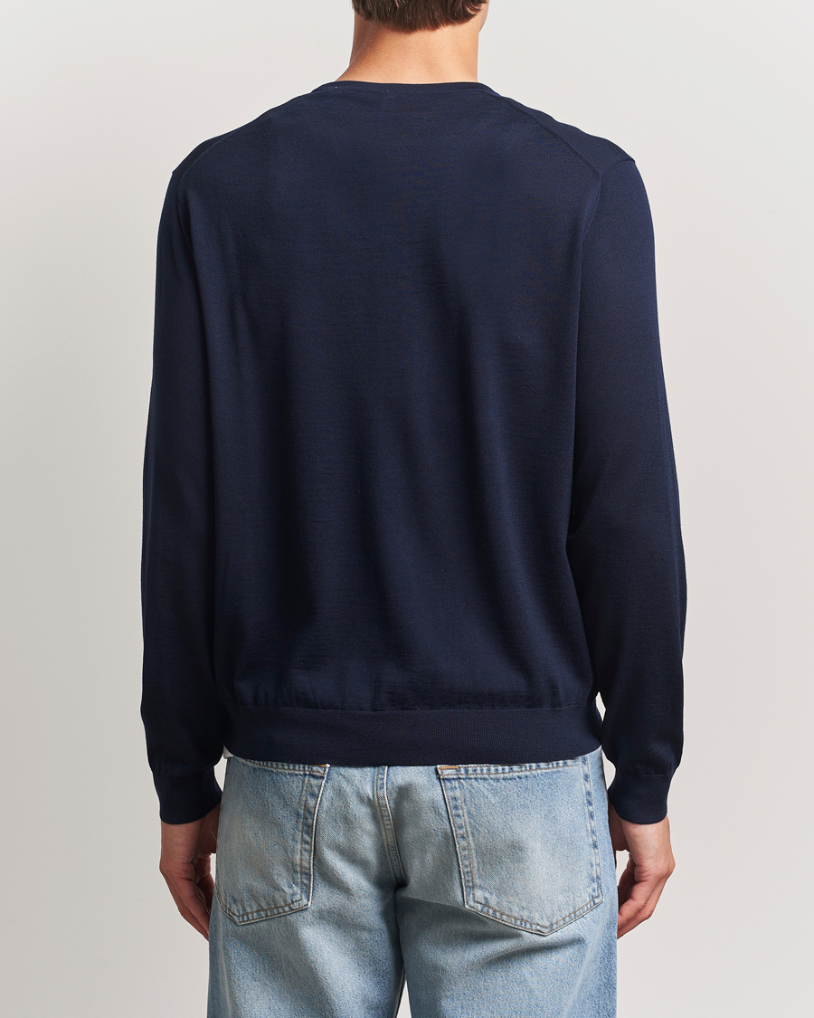 Heren | Truien | Sunflower | Merino Crew Neck Navy