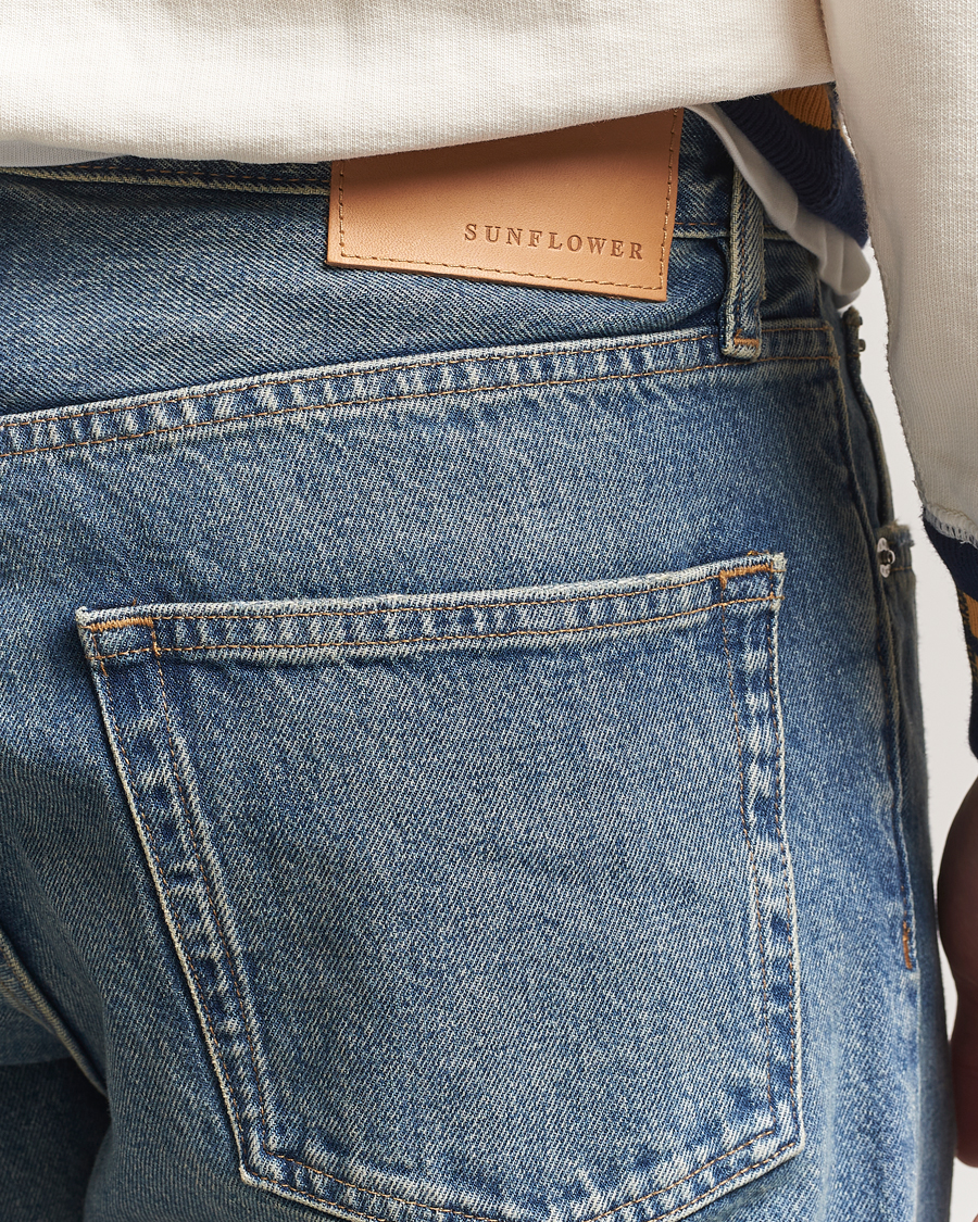 Heren | Jeans | Sunflower | Loose Jeans Dark Blue Vintage
