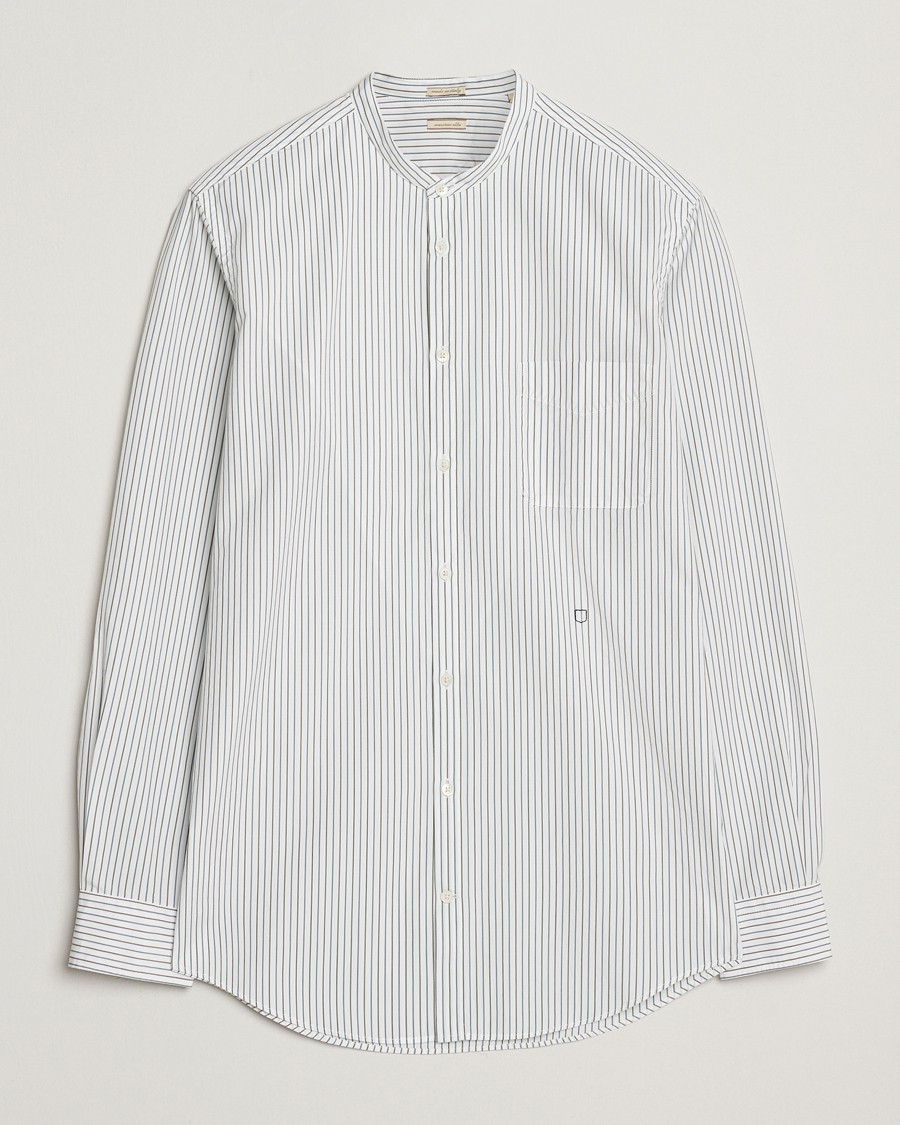 Heren | Overhemden | Massimo Alba | Noto Guru Collar Shirt White/Green