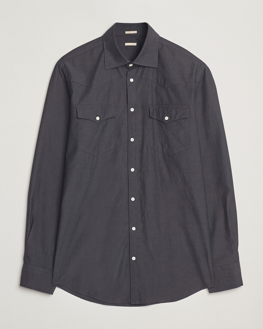Heren | Overhemden | Massimo Alba | Arizona Western Shirt Dark Blue