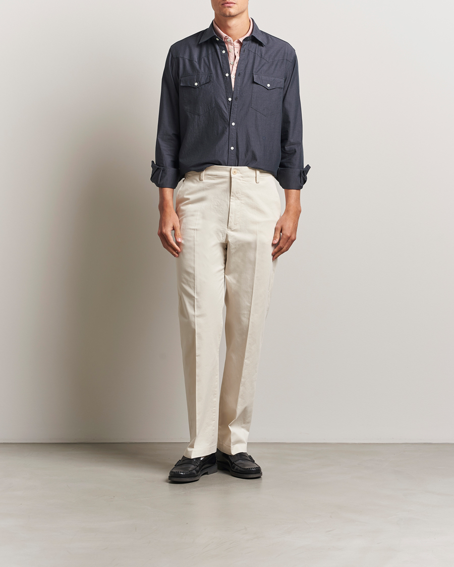 Heren | Overhemden | Massimo Alba | Arizona Western Shirt Dark Blue