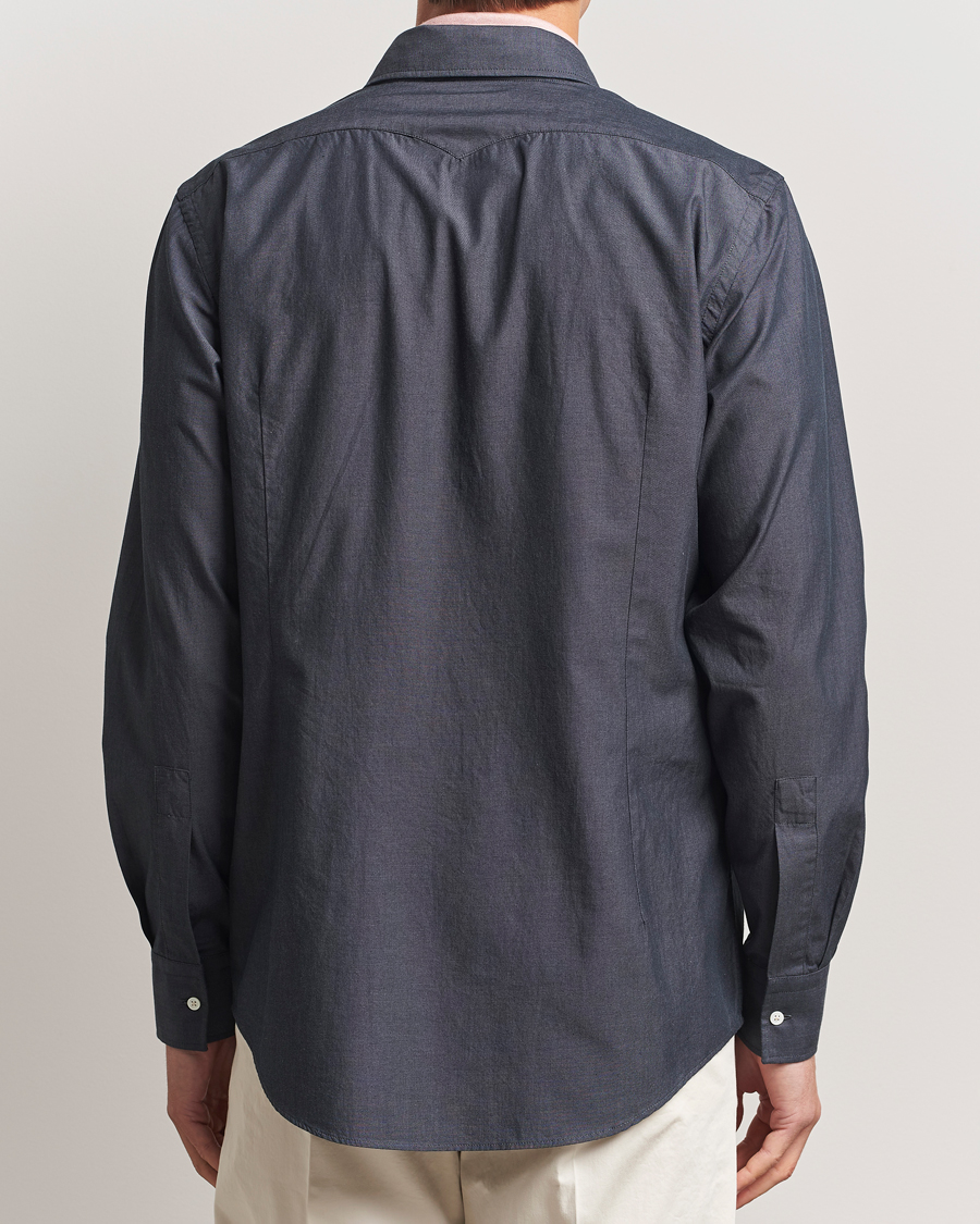 Heren | Overhemden | Massimo Alba | Arizona Western Shirt Dark Blue