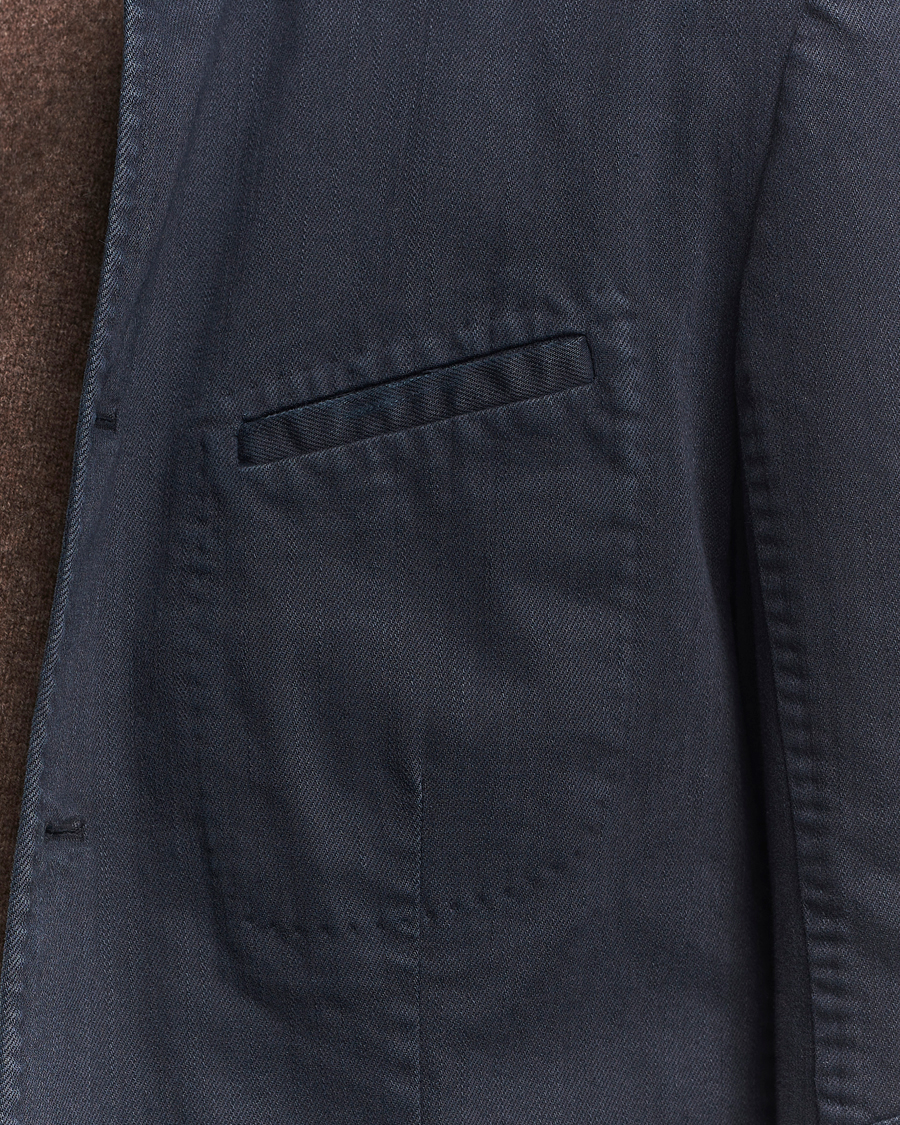 Heren | Blazers | Massimo Alba | Gstaad Bull Cotton Jacket Navy