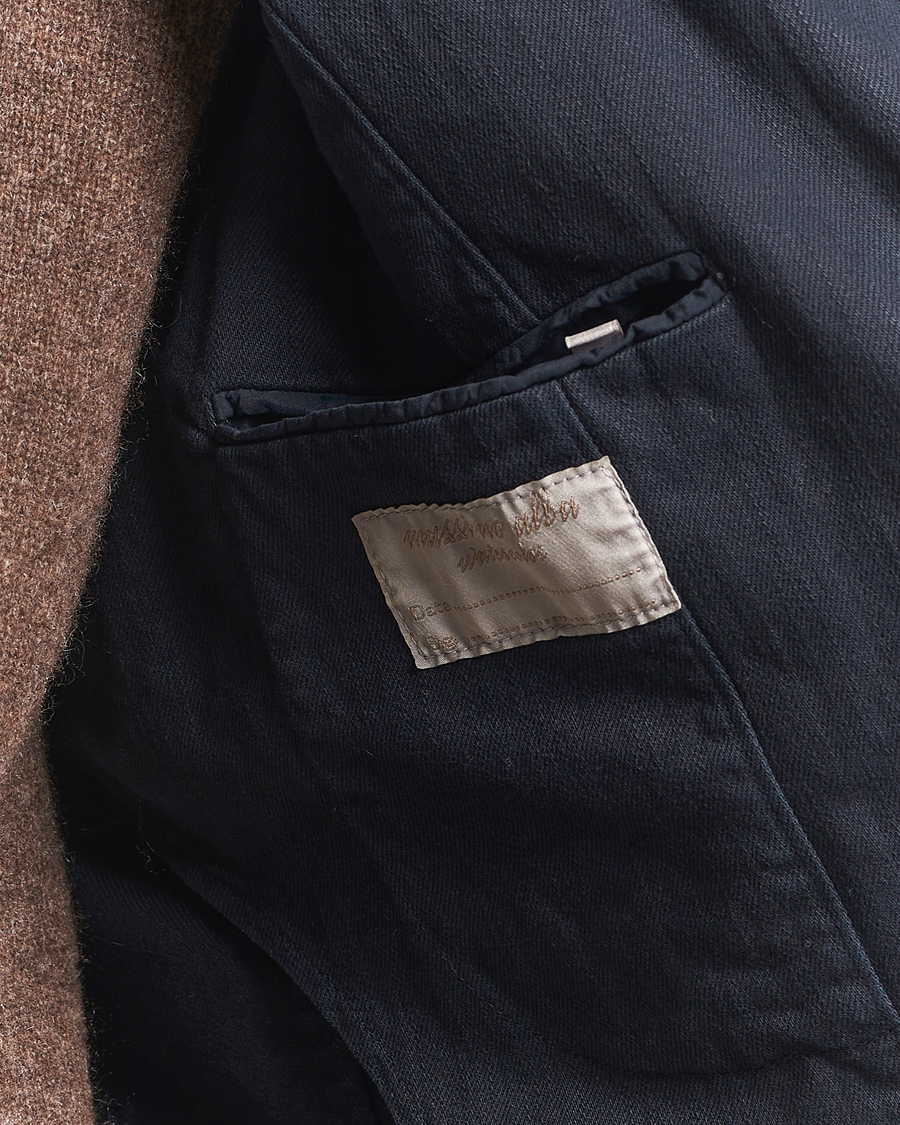 Heren | Blazers | Massimo Alba | Gstaad Bull Cotton Jacket Navy