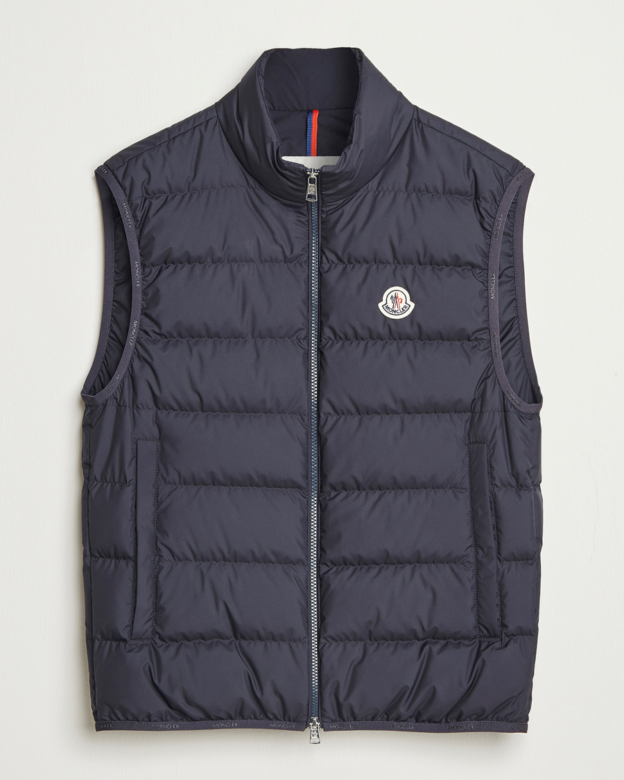 Heren | Gilets | Moncler | Contrin Down Vest Navy