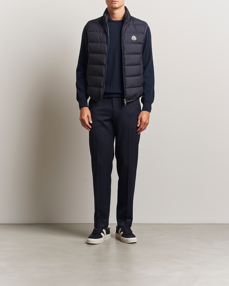 Heren | Gilets | Moncler | Contrin Down Vest Navy