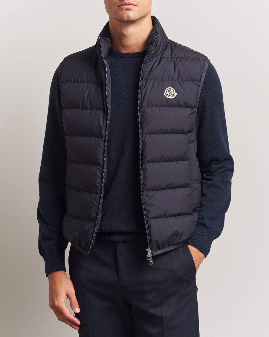 Heren | Gilets | Moncler | Contrin Down Vest Navy