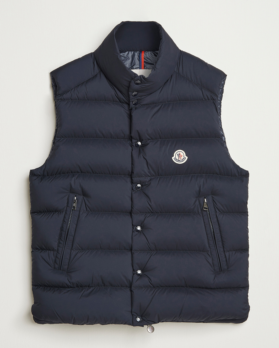 Heren | Gilets | Moncler | Tibb Matte Down Vest Navy
