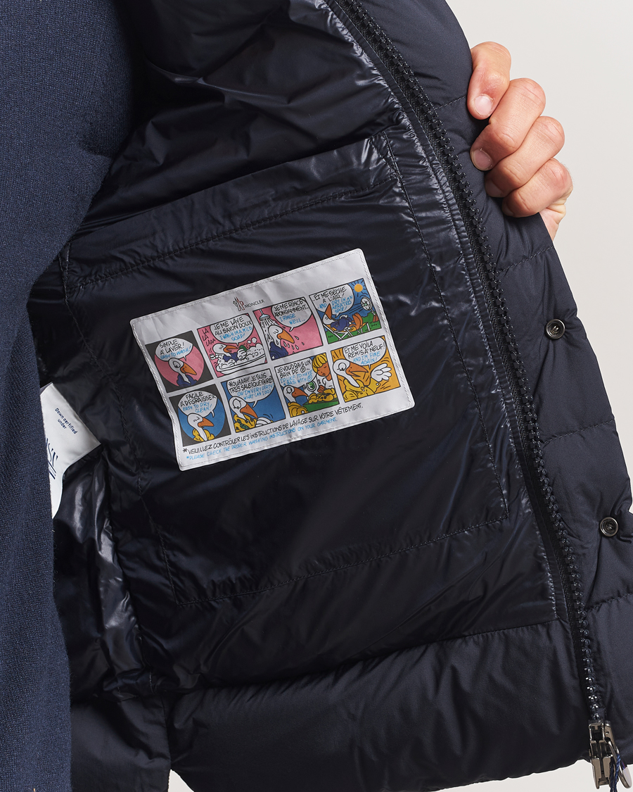 Heren | Gilets | Moncler | Tibb Matte Down Vest Navy