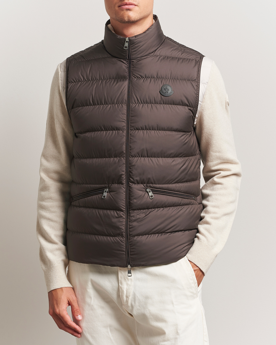 Heren | Gilets | Moncler | Treompan Down Vest Brown