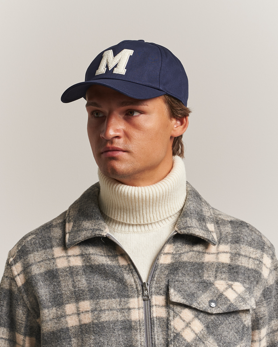 Heren | Hoeden en petten | Moncler | Archive Logo Baseball Cap Navy