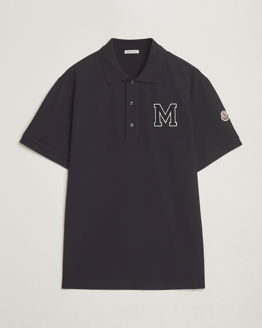 Heren | Polo's | Moncler | Archive Logo Polo Navy