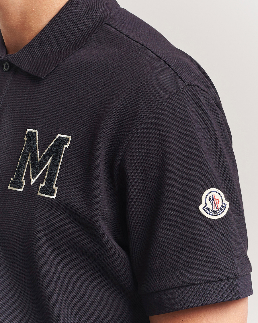Heren | Polo's | Moncler | Archive Logo Polo Navy