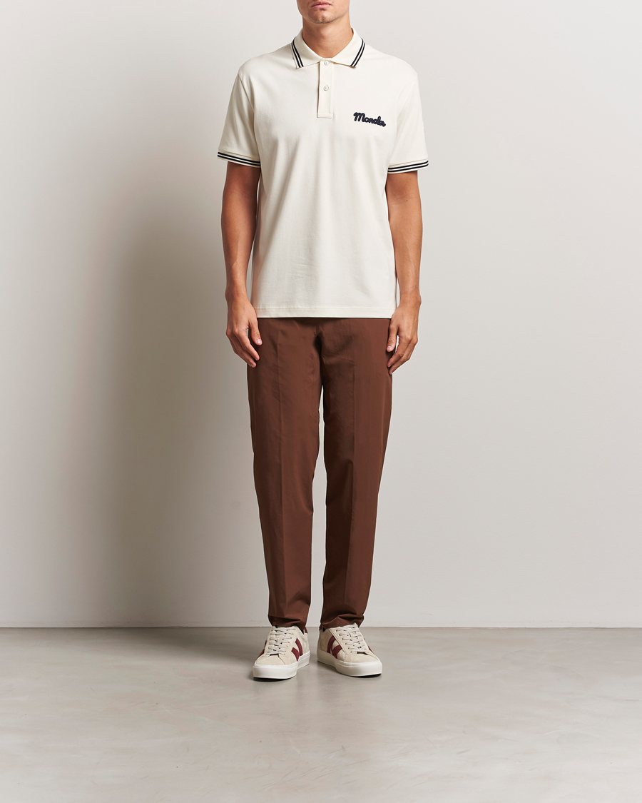Heren | Polo's | Moncler | Vintage Logo Polo Off White