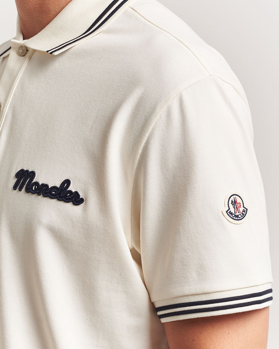 Heren | Polo's | Moncler | Vintage Logo Polo Off White