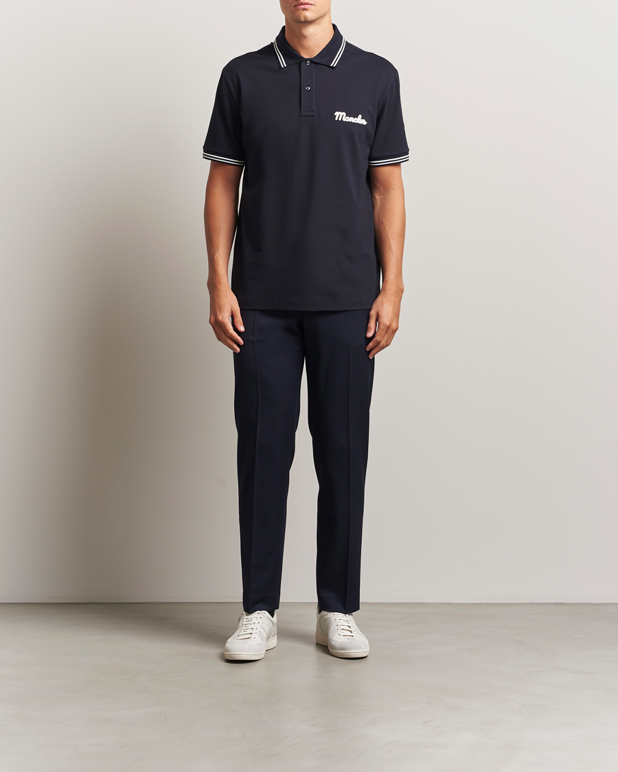 Heren | Polo's | Moncler | Vintage Logo Polo Navy