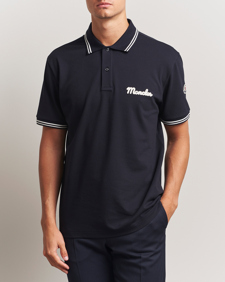 Heren | Polo's | Moncler | Vintage Logo Polo Navy