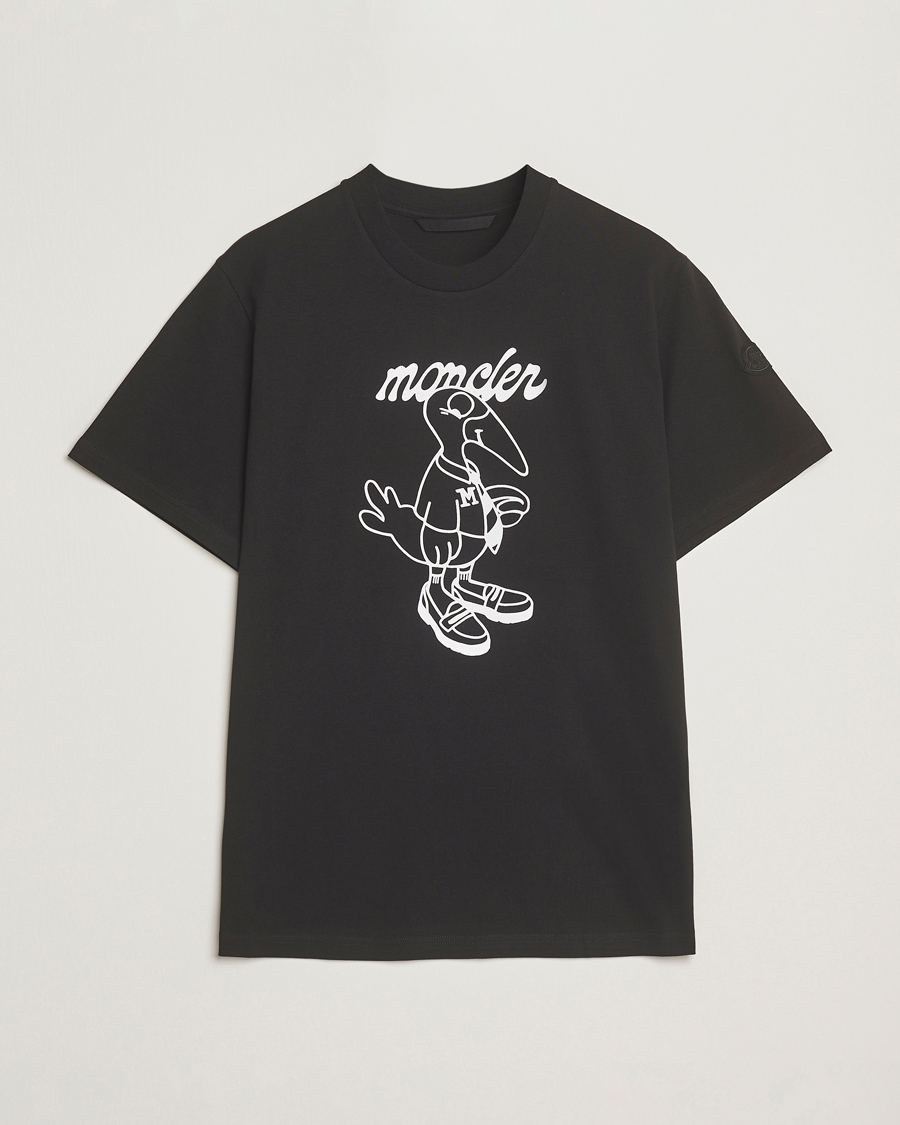 Heren | T-shirts | Moncler | Printed T-Shirt Black