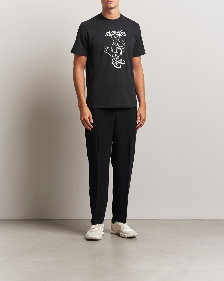 Heren | T-shirts | Moncler | Printed T-Shirt Black
