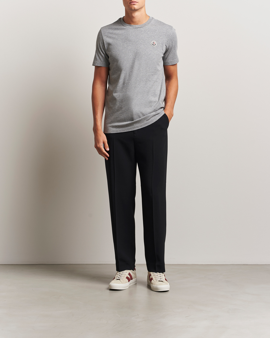 Heren | T-shirts | Moncler | 3-Pack Logo T-Shirt Grey/White/Black