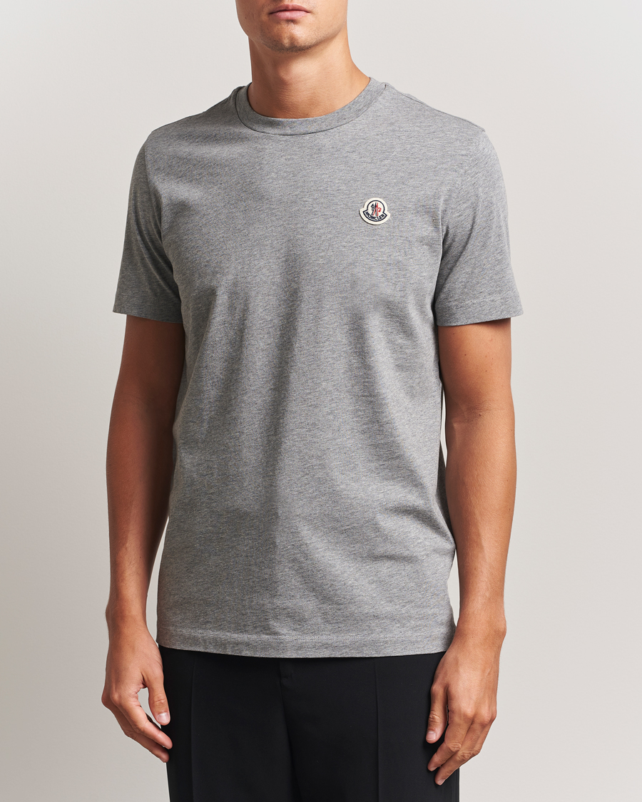 Heren | T-shirts | Moncler | 3-Pack Logo T-Shirt Grey/White/Black
