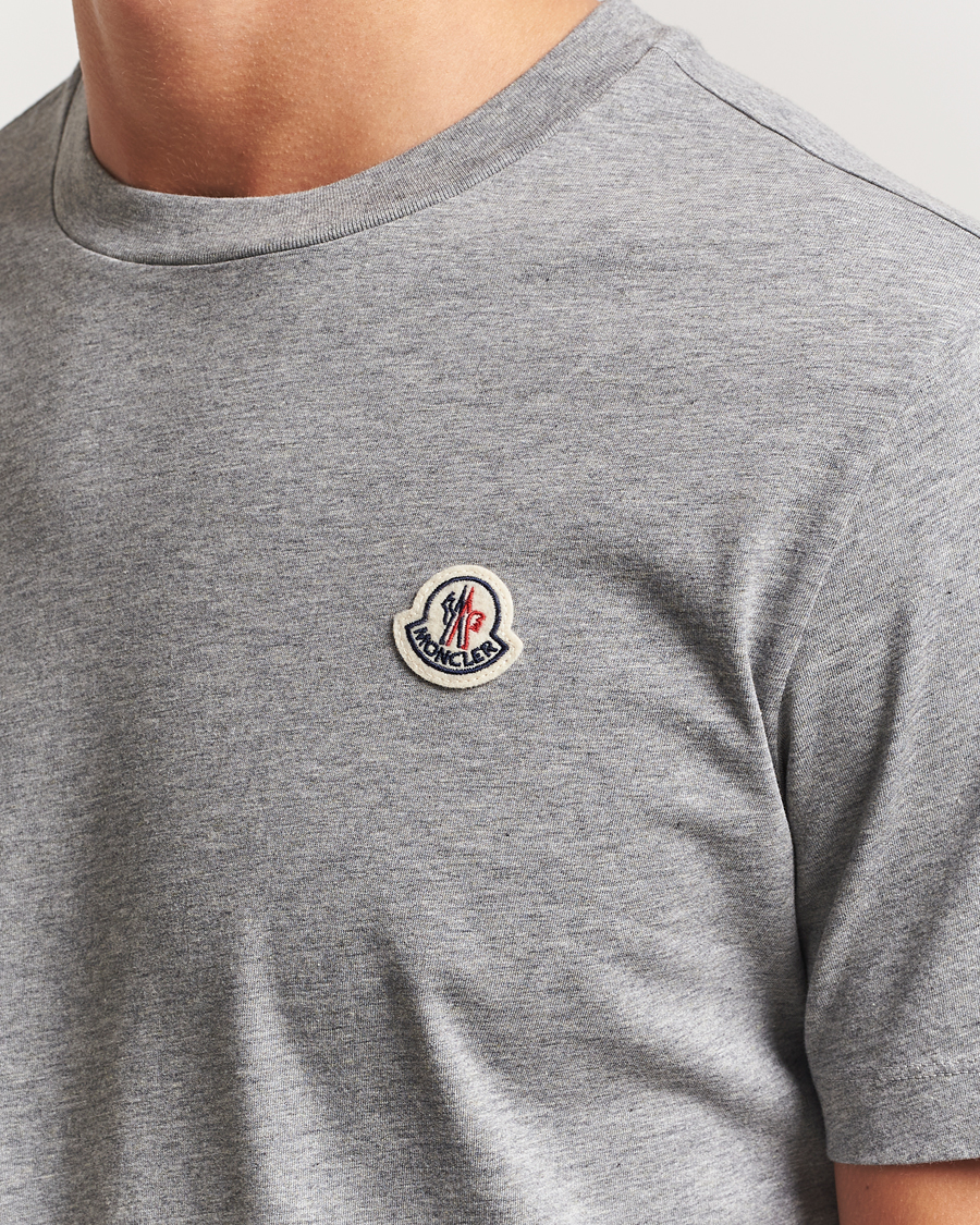 Heren | T-shirts | Moncler | 3-Pack Logo T-Shirt Grey/White/Black
