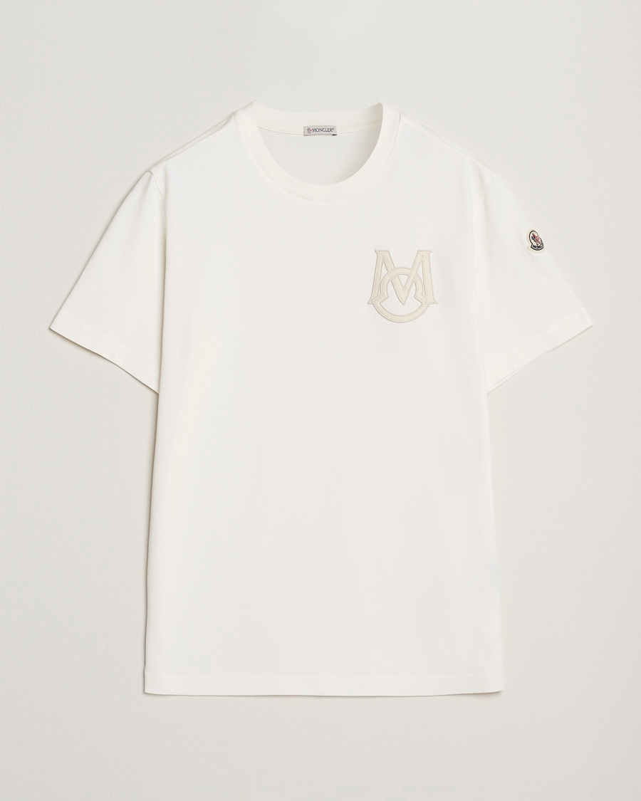 Heren | T-shirts | Moncler | Embossed Logo T-Shirt Off White