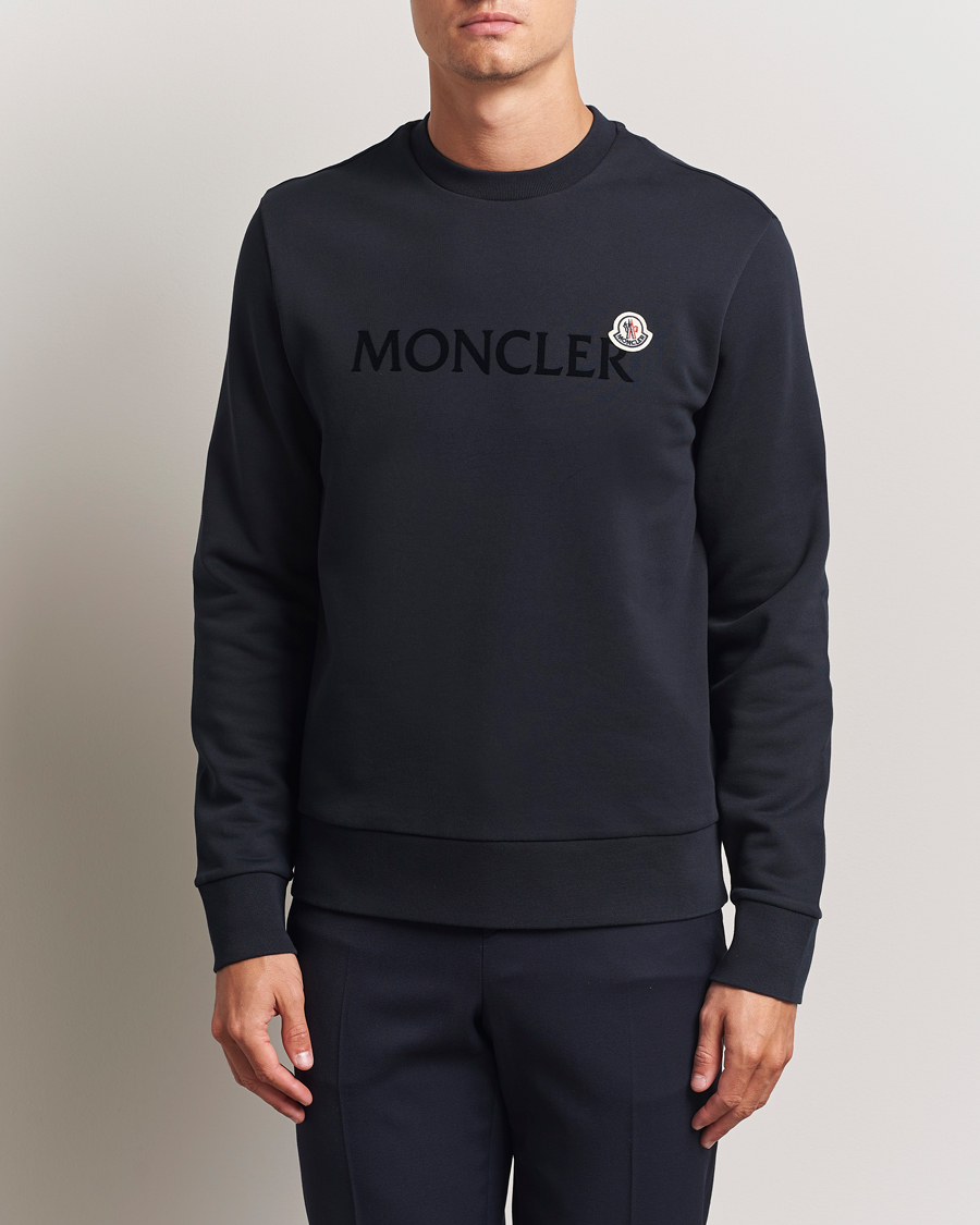 Heren | Truien | Moncler | Lettering Logo Sweatshirt Navy