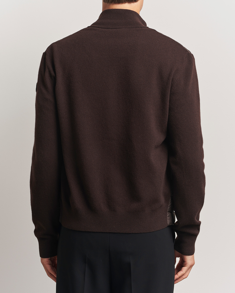 Heren | Truien | Moncler | Full Zip Padded Cardigan Brown