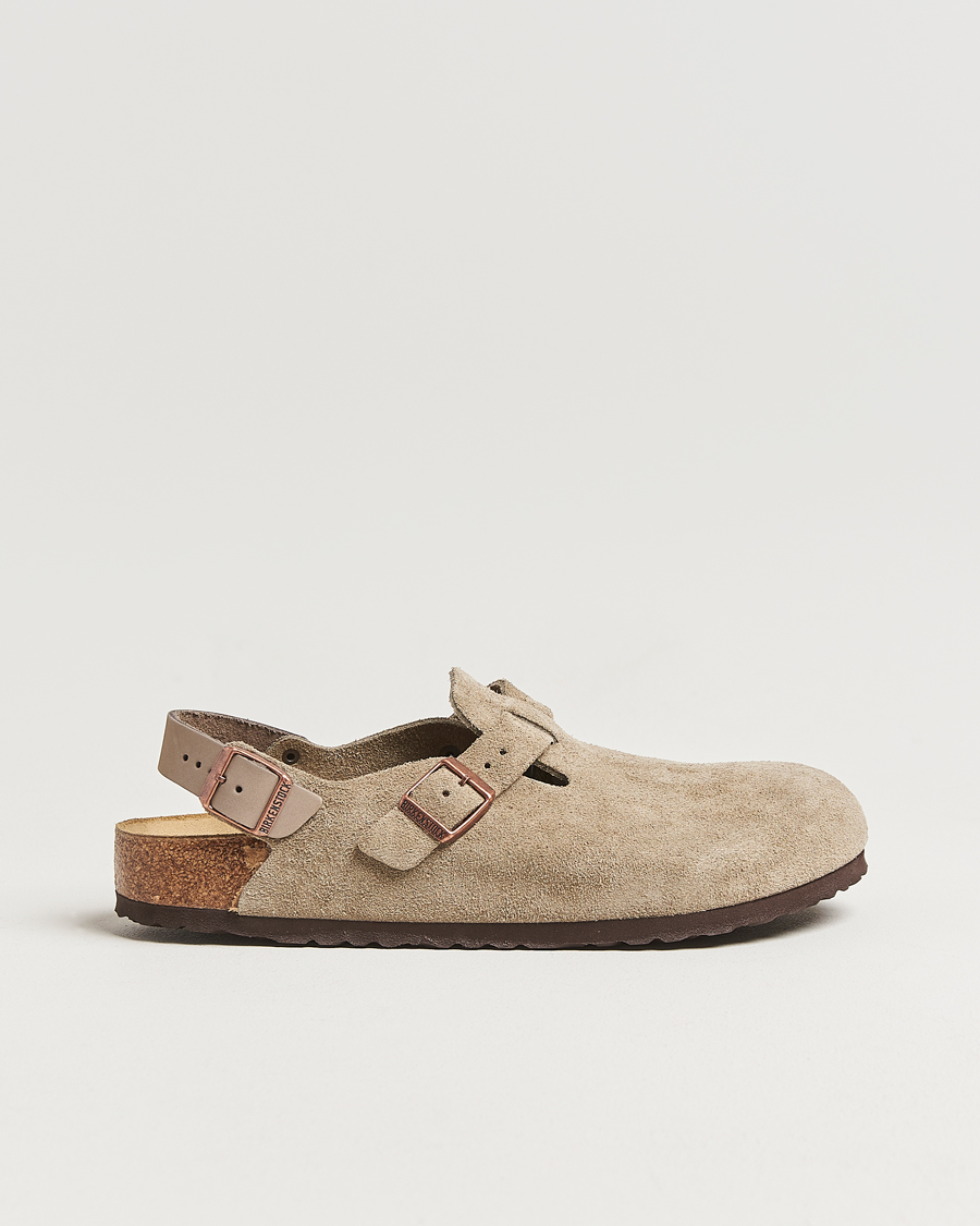 Heren | Sandalen slides | BIRKENSTOCK | Tokio Classic Footbed Taupe Suede