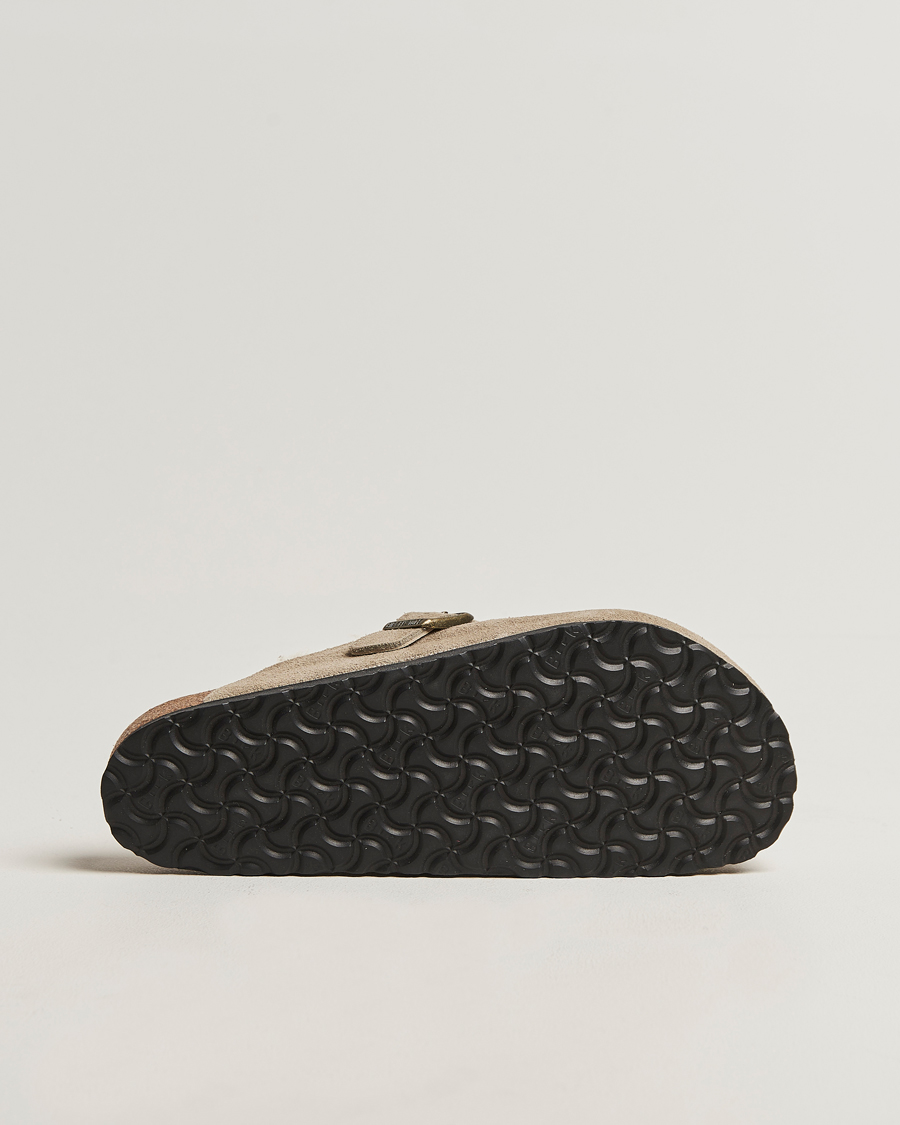 Heren | Sandalen slides | BIRKENSTOCK | Boston Shearling Taupe Suede