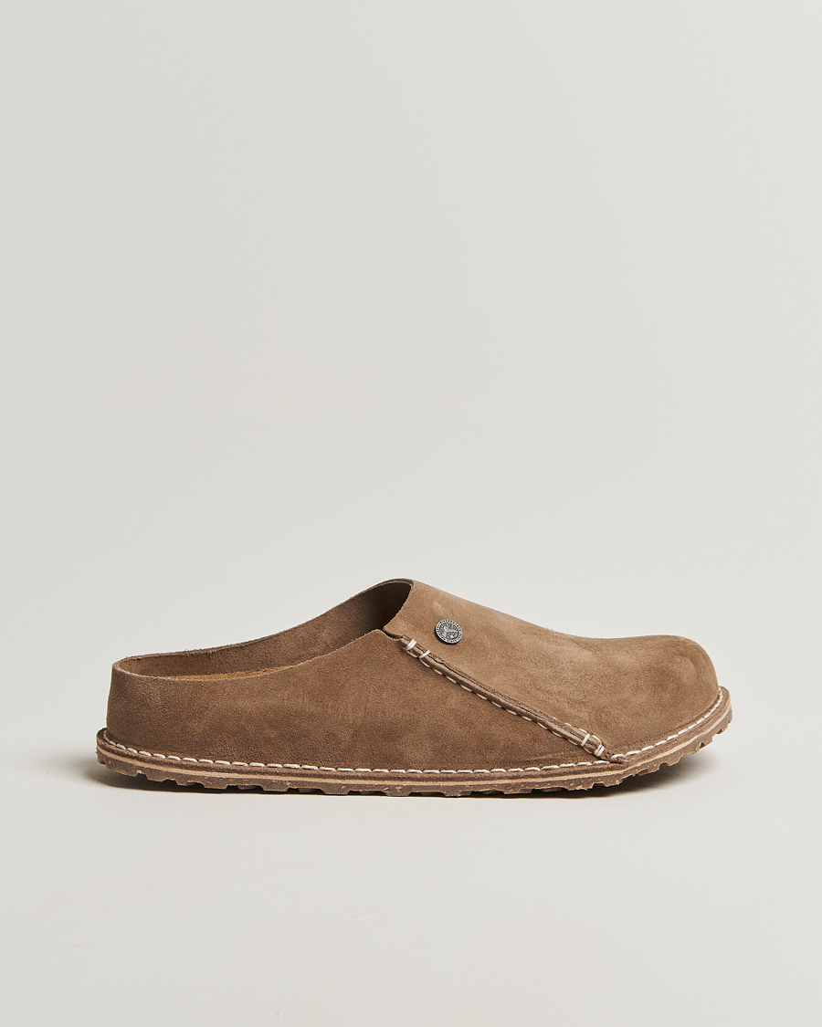 Heren | Sandalen slides | BIRKENSTOCK | Zermatt Premium Gray Taupe Suede