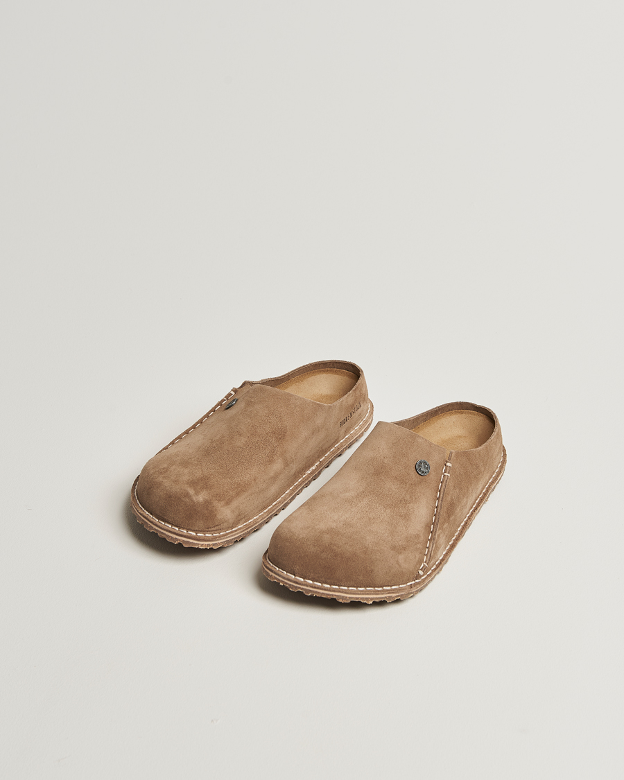 Heren | Sandalen slides | BIRKENSTOCK | Zermatt Premium Gray Taupe Suede