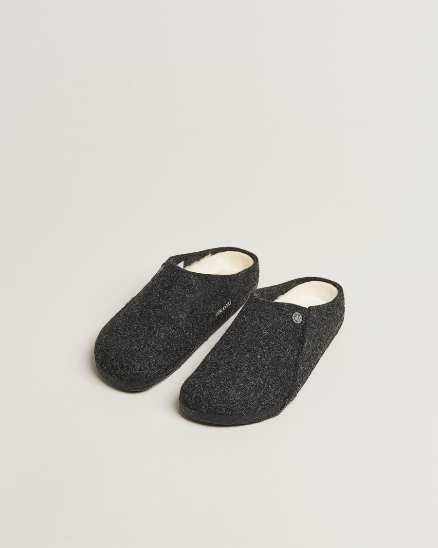 Heren | Sandalen slides | BIRKENSTOCK | Zermatt Shearling Wool Felt Anthracite