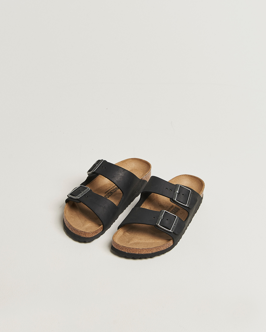 Heren | Sandalen slides | BIRKENSTOCK | Woman Arizona Classic Footbed Black Oiled Leather