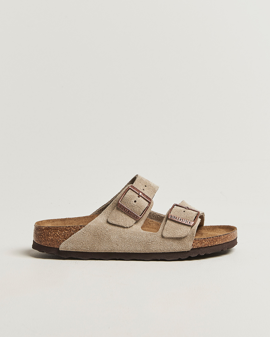 Heren | Sandalen slides | BIRKENSTOCK | Woman Arizona Soft Footbed Taupe Suede