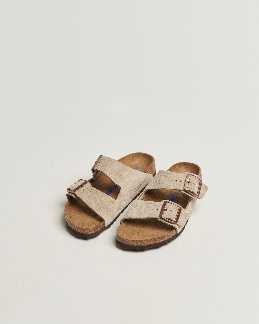 Heren | Sandalen slides | BIRKENSTOCK | Woman Arizona Soft Footbed Taupe Suede