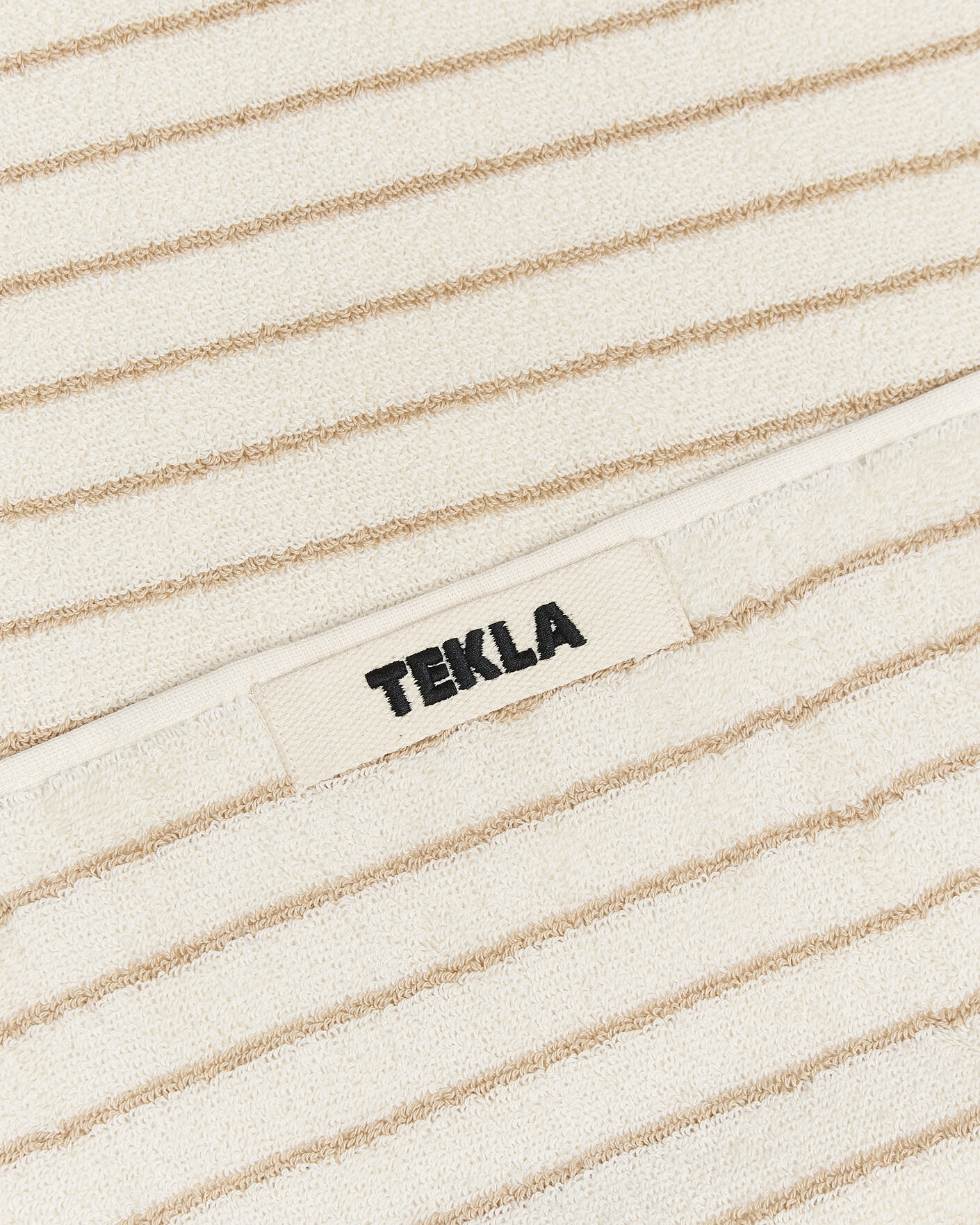 Heren | Stoffen | Tekla | Organic Terry Hand Towel Sienna Stripes