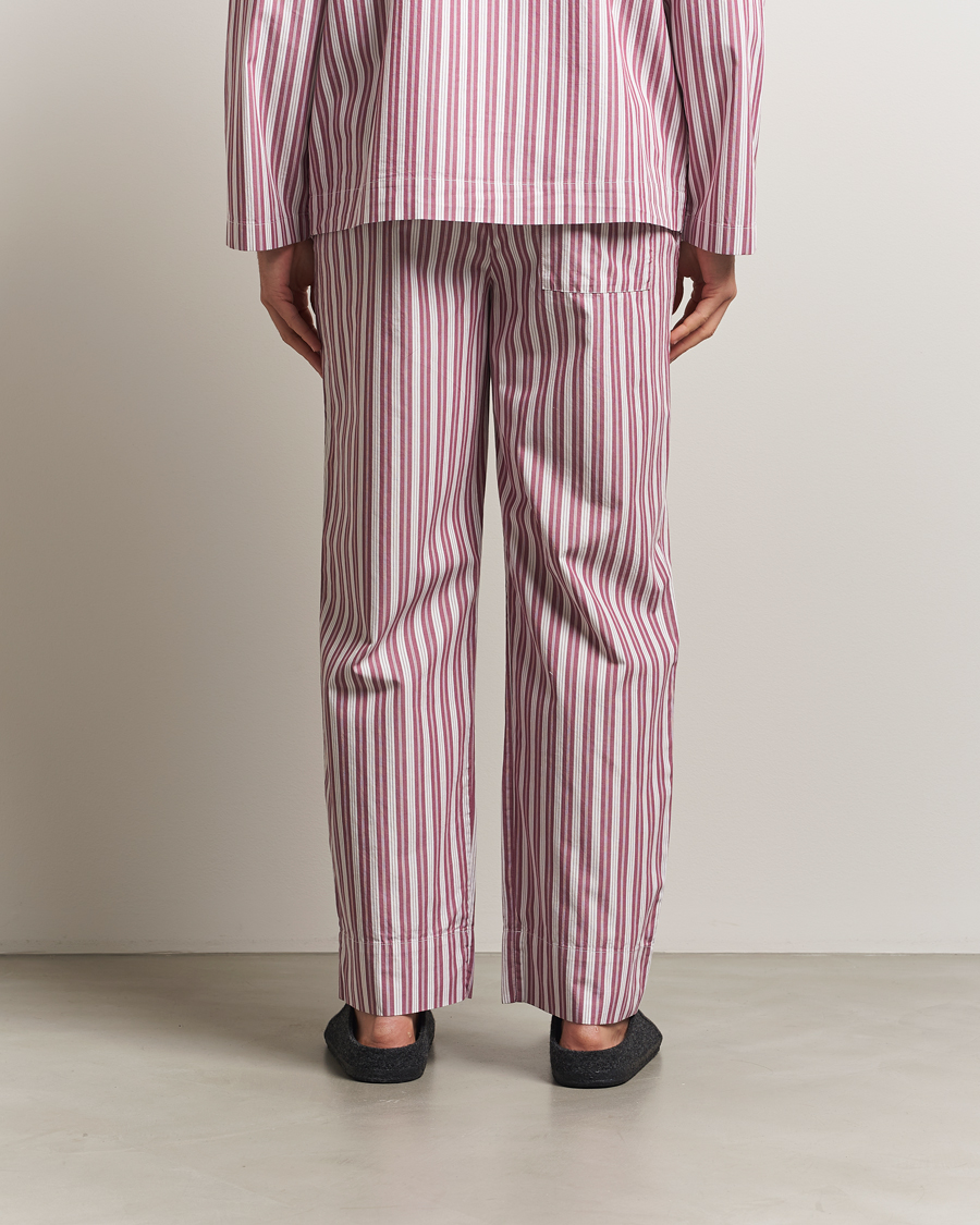 Heren | Pyjama's en gewaden | Tekla | Poplin Pyjama Pants Rhubarb Stripes