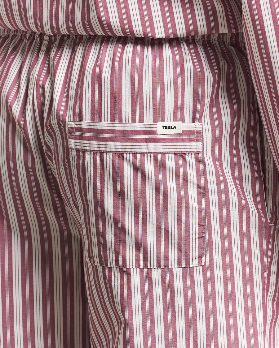 Heren | Pyjama's en gewaden | Tekla | Poplin Pyjama Pants Rhubarb Stripes