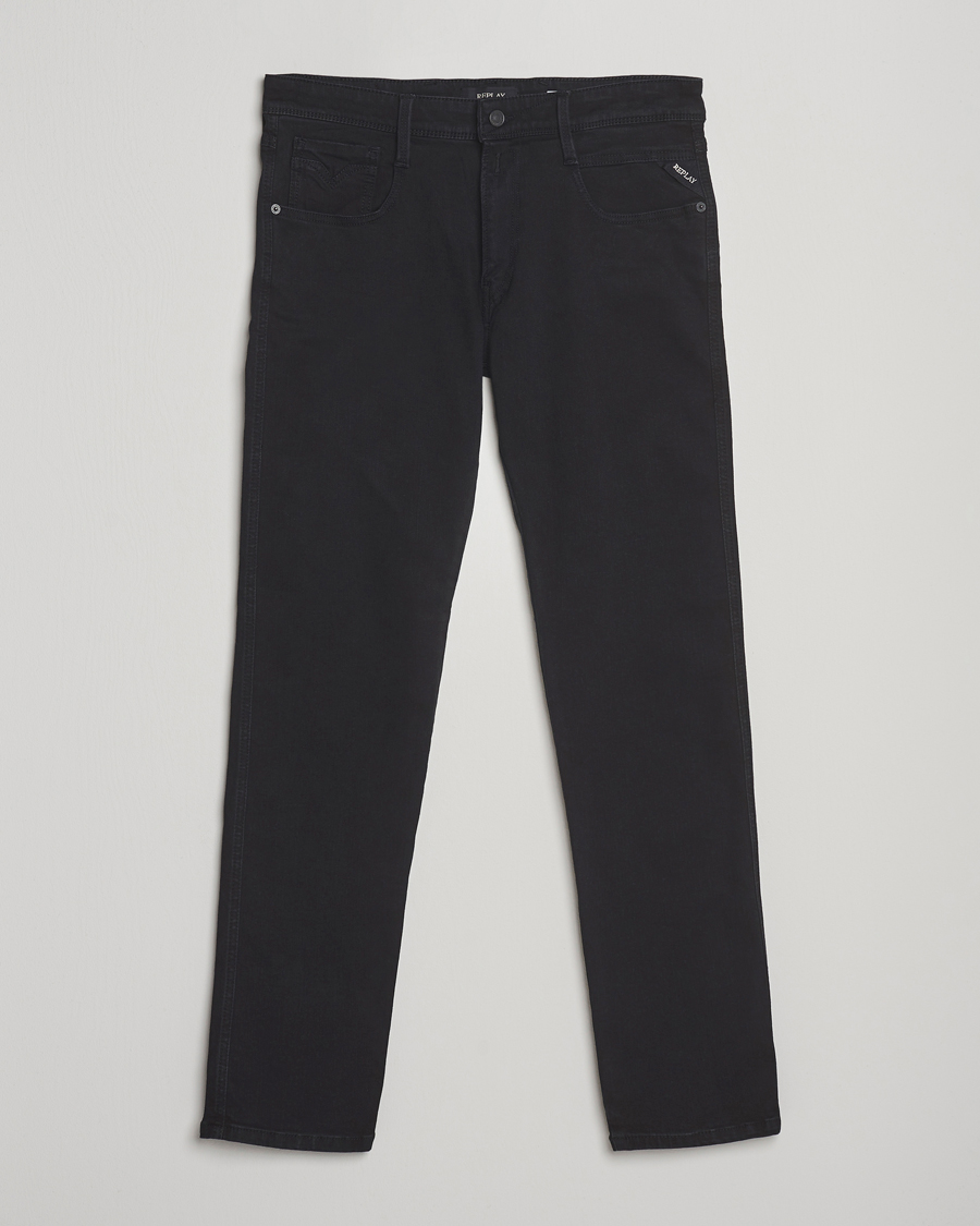 Heren | Jeans | Replay | Anbass Powerstretch Jeans Black