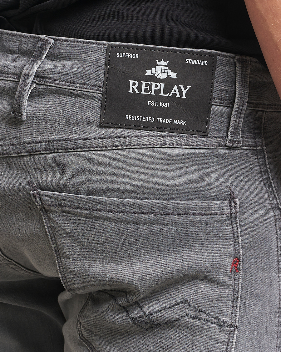 Heren | Jeans | Replay | Anbass Powerstretch Jeans Grey