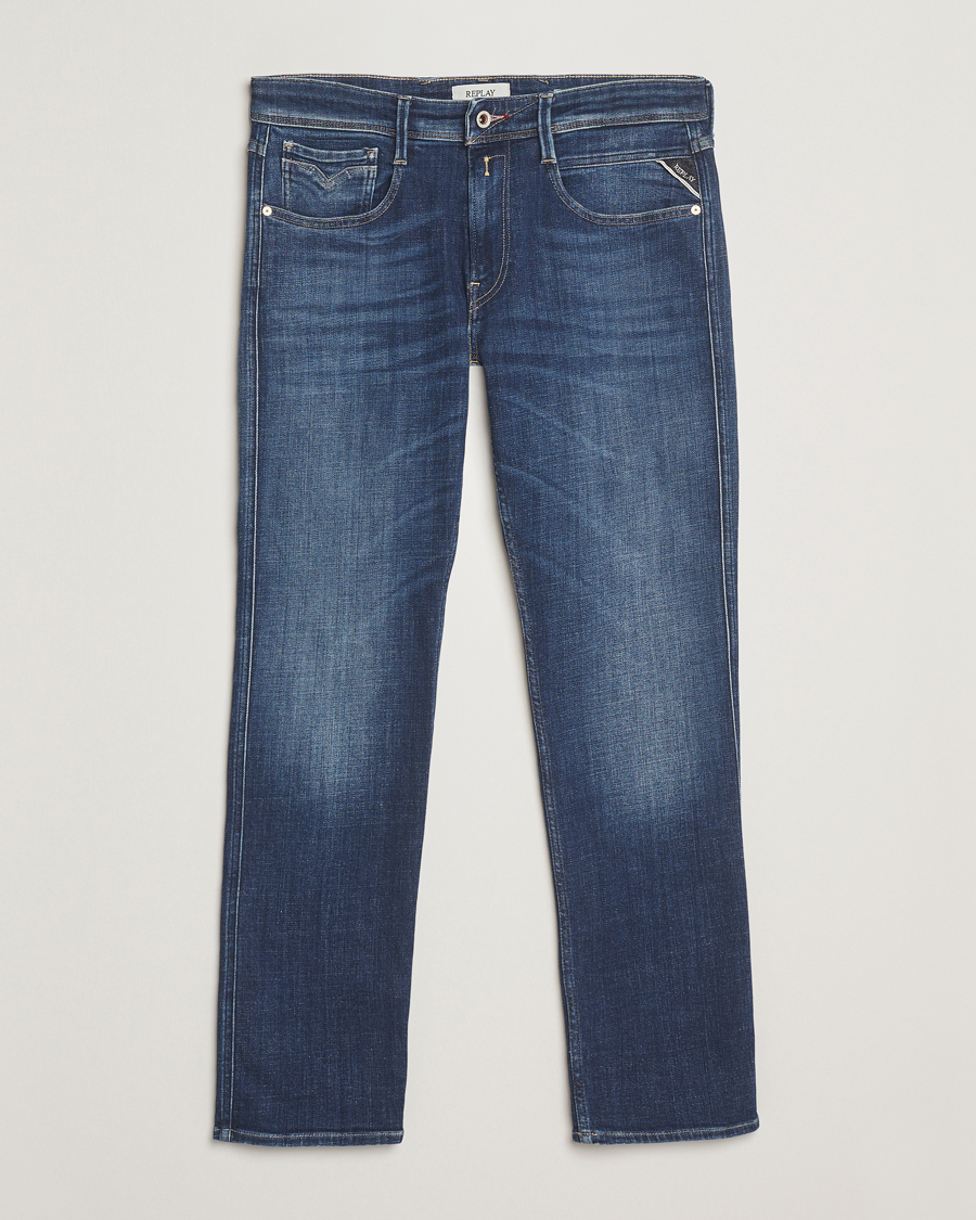 Heren | Jeans | Replay | Anbass 5 Years Wash Jeans Dark Blue