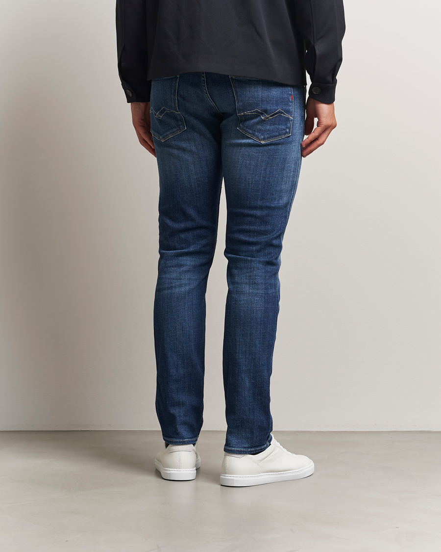 Heren | Jeans | Replay | Anbass 5 Years Wash Jeans Dark Blue