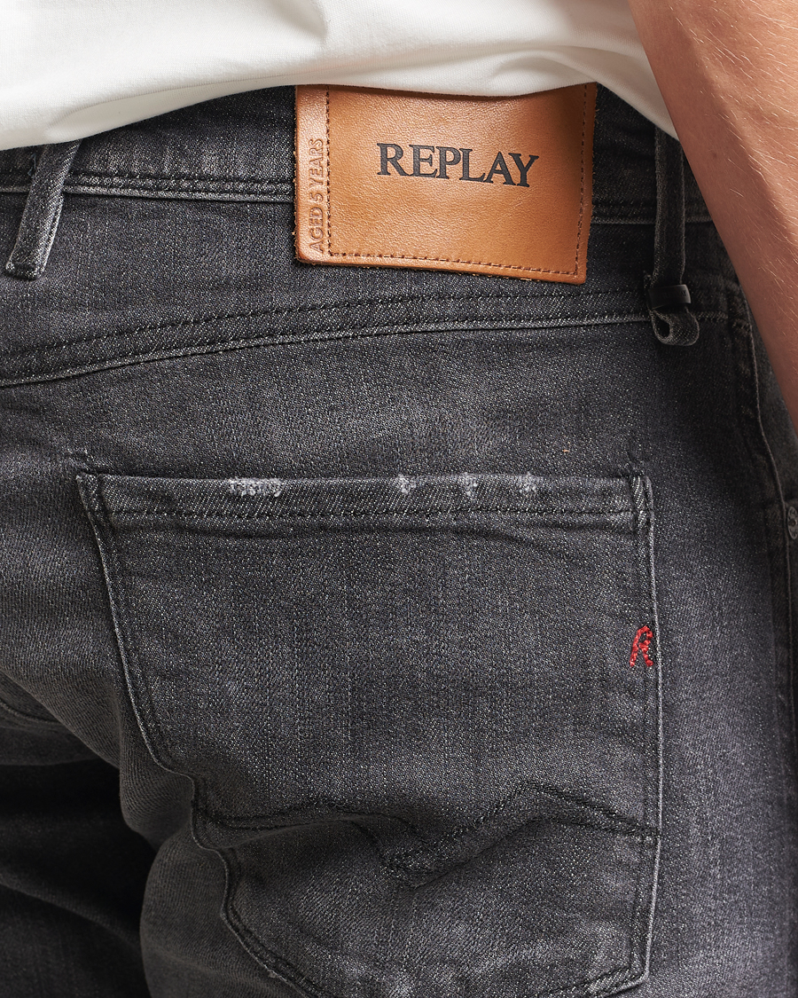 Heren | Jeans | Replay | Anbass 5 Years Wash Jeans Washed Black