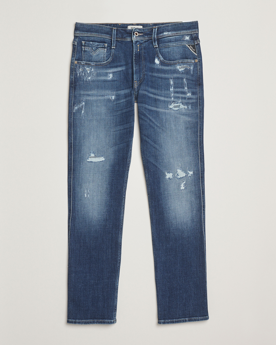 Heren | Jeans | Replay | Anbass 10 Years Wash Jeans Medium Blue